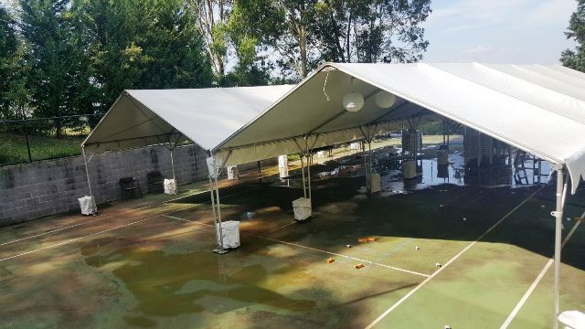 2 – 6x15m free standing marquees